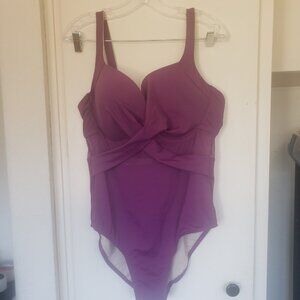 Purple Swimsuits for All Size 18